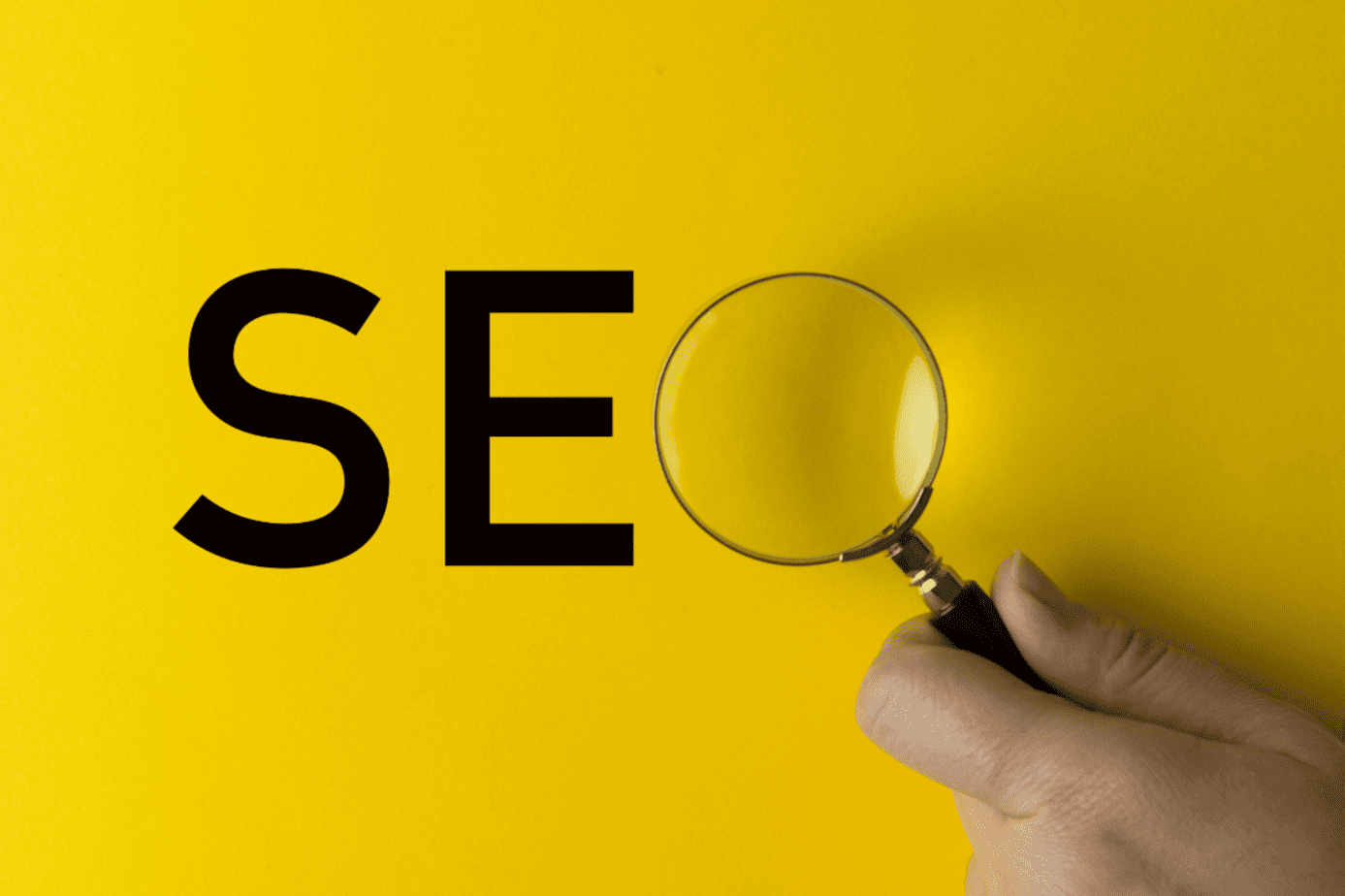 seo pod lupą